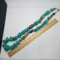 Sterling Silver Turquoise Nuggets Other Stone 28in Necklace 314.5g image number 3
