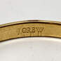 Designer J. Crew Gold-Tone Blue Enameled Round Shaped Bangle Bracelet image number 4
