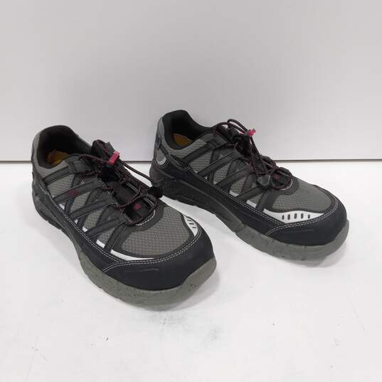 Women's Gray Work Shoes Size 9.5 image number 3
