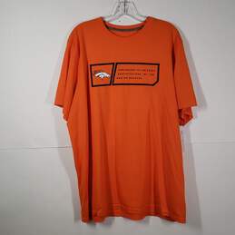 Mens Dri Fit Denver Broncos Short Sleeve Football-NFL Pullover T-Shirt Size XL