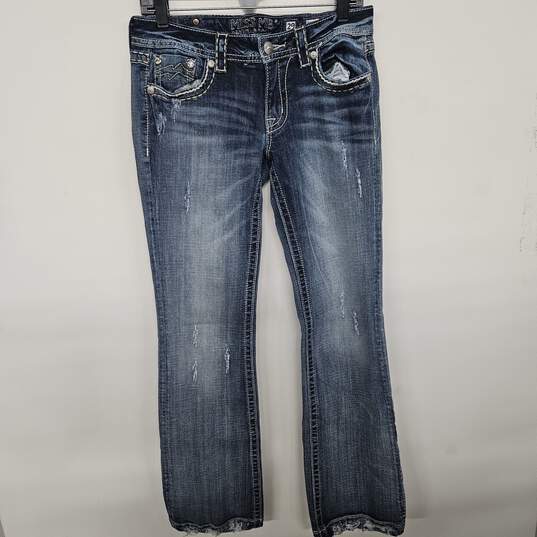 Miss Me Distressed Bootcut Jeans image number 1
