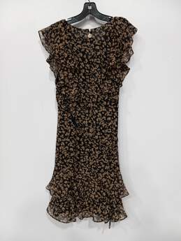Tommy Hilfiger Black Floral Midi Sleeveless Dress Size 14 - NWT alternative image