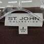St. John Vintage Brown Knit Long Sleeved Top WM Size 2 image number 3