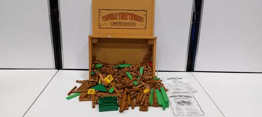 Vintage Tumble Tree Timbers Building Toys w/Case image number 1