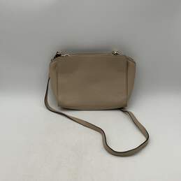 Kate Spade Womens Tan Leather Adjustable Strap Zipper Pocket Crossbody Bag Purse alternative image