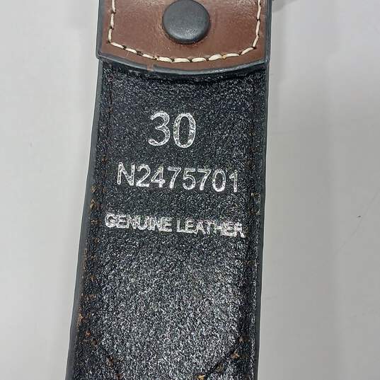 Nocona Black Leather Belt image number 6