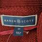 NWT Karen Scott Plus Size 100% Acrylic Blend Merlot Cardigan Size 3X image number 3