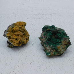 Green & Orange Geode Amethyst Rocks