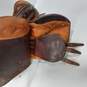 Brown Leather Derby Horse Saddle Made In Argentina image number 6