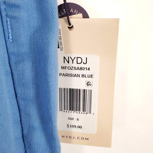 NYDJ Women Blue Slim Pants Sz 6 NWT image number 5