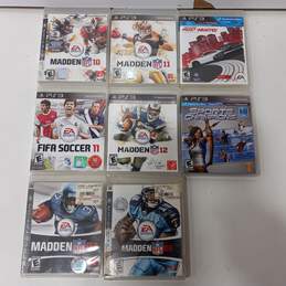 Bundle of 8 PS3 Sony PlayStation 3 Sport Themed Video Games