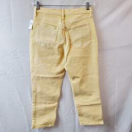 Banana Republic Yellow Cream High Rise Straight Leg Jeans alternative image