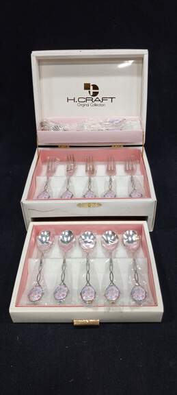 H. Craft Original Collection of Utensils w/White Carry Case
