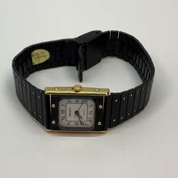 Designer Seiko Black Square Dial Adjustable Strap Quartz Analog Wristwatch alternative image