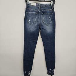 High Rise Skinny Denim Ripped Jeans alternative image