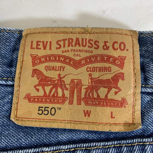 Men's Medium Wash Levi's 550 Relaxed Fit Jeans, Sz. 50x30 image number 3