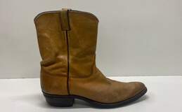 Justin Tan Leather Ankle Western Work Boots Men's Size 13 D