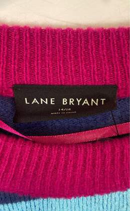 Lane Bryant Multicolor Striped Sweater- Size 14/16 Nwt alternative image
