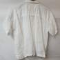 Eileen Fisher Petite White Short Sleeve Button-Up Linen Shirt Women's PL/PG image number 2