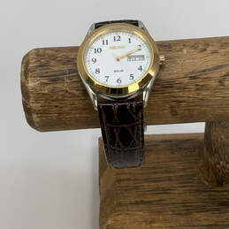 Designer Seiko Gold-Tone Round Dial Adjustable Strap Analog Wristwatch