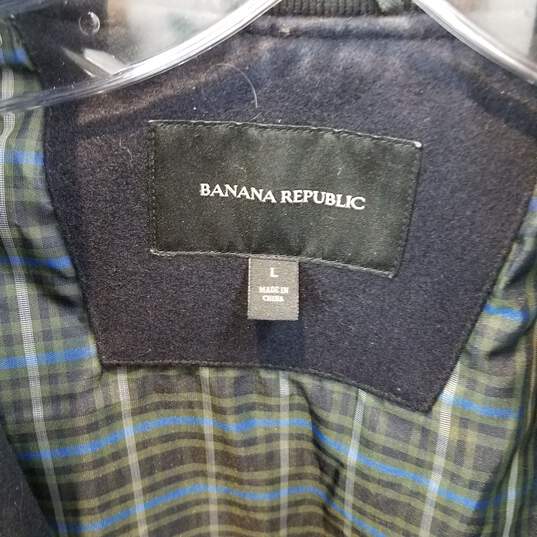 Banana Republic Long Sleeve Zip-Up Jacket Adult Size L image number 2