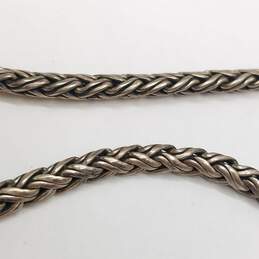 Hardy John Sterling Silver Crystal Wheat Chain 15.5" Choker Necklace 58.3g alternative image