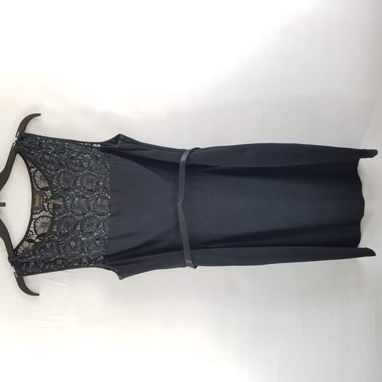 Laundry By Shelli Segal Women Black Sleeveless Midi Dress Size 10 image number 1