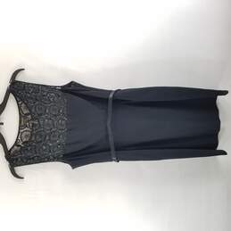 Laundry By Shelli Segal Women Black Sleeveless Midi Dress Size 10