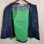 Columbia Notre Dame green and blue two toned waterproof jacket M image number 5