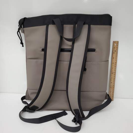 Duchamp Rubberized Zip Top Cement Grey Backpack 15 x 15 image number 3