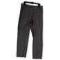 NWT Mens Gray Flat Front Pockets Straight Leg Dress Pants Size 36/34 image number 1
