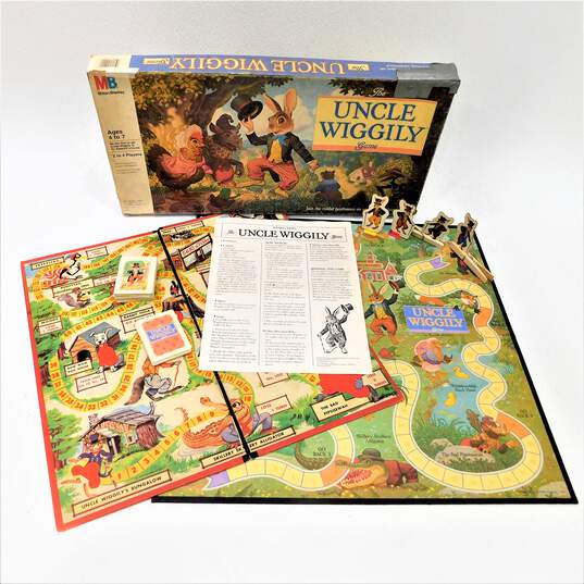 VNTG 1988 The Uncle Wiggly Board Game By Milton Bradley Complete IOB image number 1