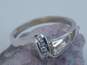 14K White Gold 0.08 CTTW Round Diamond Channel Set Ring  2.3g image number 3