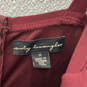 NWT Womens Red Halter Neck Sleeveless Stylish Back-Zip Maxi Dress Size 11 image number 3