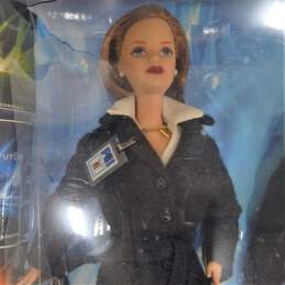 Vintage Mattel Barbie Collectibles X-Files Scully Mulder Dolls IOB alternative image