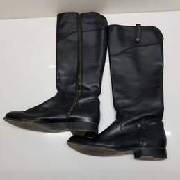 Frye Black Leather Boots Size 10
