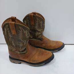Ariat Men's Brown Western Work Boots Size 11EE