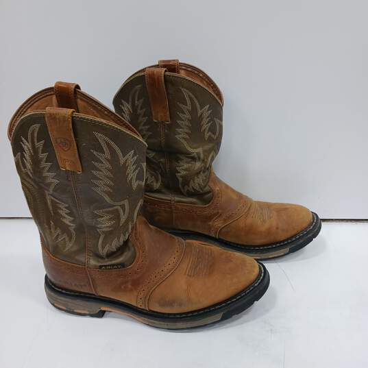 Ariat Men's Brown Western Work Boots Size 11EE image number 1