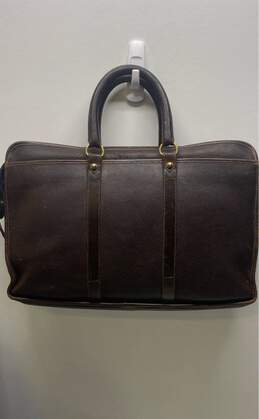 Vintage Cole Haan Brown Leather Briefcase alternative image
