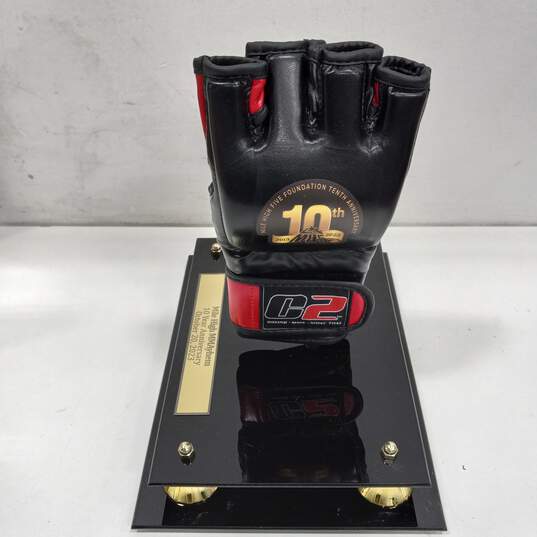 2023 Mile High MMAyhem 10-Year Anniversary Glove in display case image number 3