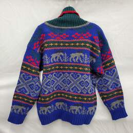 VTG Eddie Bauer WM's Turtleneck Wool Moose Fair Nordic Pattern Sweater Size SM alternative image