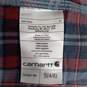 Carhartt Size 4/6 Small Blue/Red Plaid Shirt w/Tags image number 5