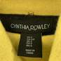 Women's Charcoal/Yellow Cynthia Rowley Cowl Neck Sweater, Sz. S image number 3