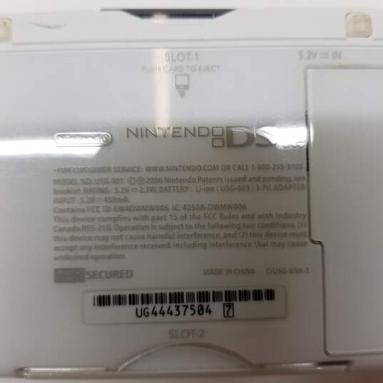 White Nintendo DS Lite w/Yoshi's Island DS image number 3