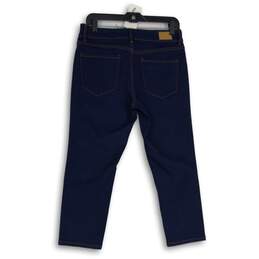 Tahari Womens Blue Denim 5-Pocket Design Straight Leg Jeans Size 8/29 alternative image
