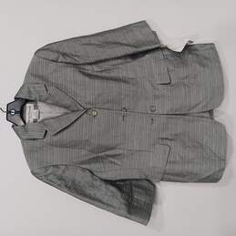 Women's 3/4 Sleeve Silver Suit Jacket Sz 12P NWT