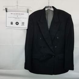 AUTHENTICATED Givenchy Monsieur Black Wool Mens' Suit Jacket Size 41