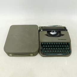 Vintage 1950s Smith Corona Skyriter Green Key Portable Typewriter