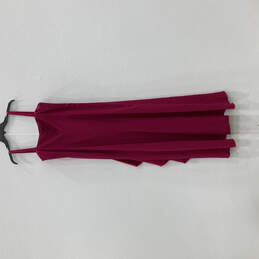 Womens Pink Fuchsia Stones Wide Strap Asymmetrical Bridesmaid Dress Size 16 alternative image
