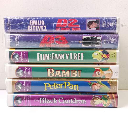 6PC Walt Disney VHS Movie Collection Bundle image number 1